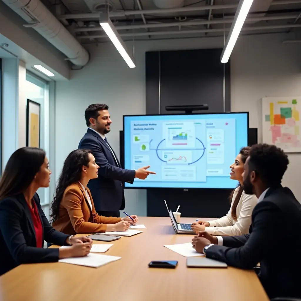 Modern office workspace